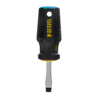 Отвертка, SL6x38 мм, S2, 3к рукоятка Denzel