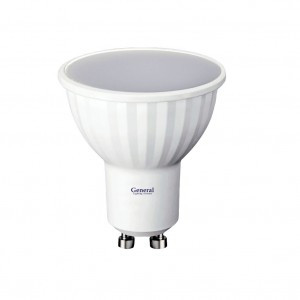 General ГОСТ MR16 GU10 7W (500lm) 3000K 2K 50x56 пластик, РБ 661170