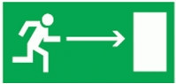 Navigator наклейка к эвакуационному выходу направо NL-320х110NEF04-E03 (NEF-04), 14351