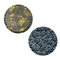 Поднос круглый с антискользящим покрытием, d35,5см, &quot;Тоскана&quot;, 2 дизайна