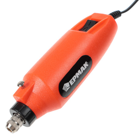 ЕРМАК Мини дрель, гравер, сетевой, 12В, 15000 об/мин, с набором насадок (160 шт.)