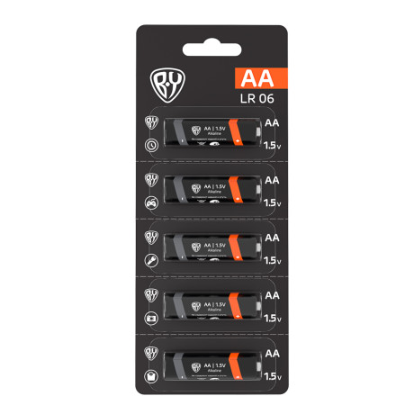 Батарейка AA BY (LR06) 1шт в отрывном блистере, щелочная 1.5В, цена за 1шт