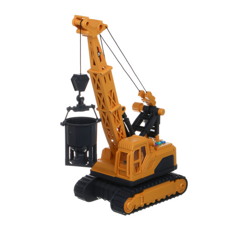 ИГРОЛЕНД Инерционный строительный кран, свет, звук, 3хAG13, ABS, 35х17х25 см