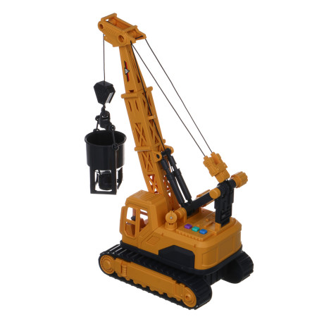 ИГРОЛЕНД Инерционный строительный кран, свет, звук, 3хAG13, ABS, 35х17х25 см