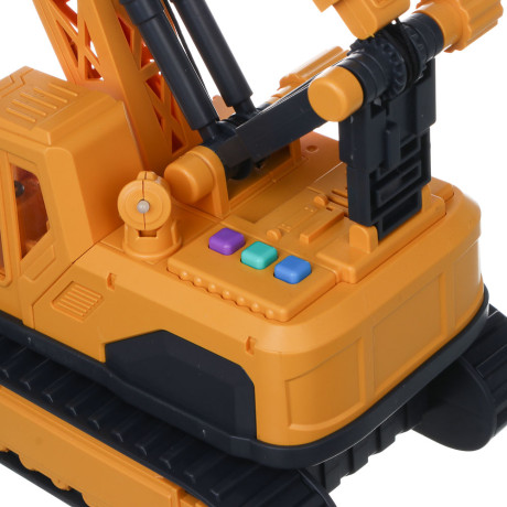 ИГРОЛЕНД Инерционный строительный кран, свет, звук, 3хAG13, ABS, 35х17х25 см