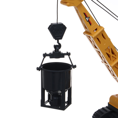 ИГРОЛЕНД Инерционный строительный кран, свет, звук, 3хAG13, ABS, 35х17х25 см