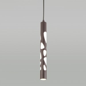 Elektrostandard св-к св/д подвесной 12W(560lm) 4000K 4K 40х40х1200 коричневый/кофе DLR037 a044558