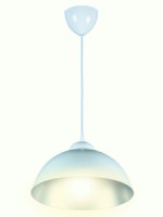 APEYRON св-к Пэрсо подвес бел с серебр метал, E27 40Вт 220В, шнур бел 450мм O250х150мм 14-48