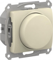 Systeme Electric GLOSSA диммер поворотно-нажим СУ 1 кл. беж. 250В (LED, RC 400Вт) GSL000223
