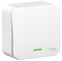 Systeme Electric BLANCA выкл. ОУ 1 кл. 10А бел. (пл.осн., инд.) BLNVA101101 (15!)