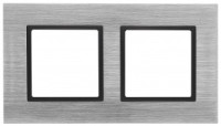 ЭРА 14 Elegance рамка СУ 2 мест.металл, сталь+антр 14-5202-41 5855