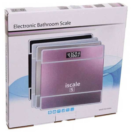 Весы напольные электронные 180 кг стекло с рисунком NA205