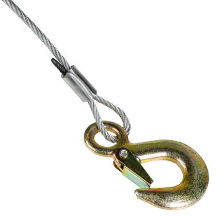 ЕРМАК Лебедка ручная шестеренчатая TRT 1101C (металлический трос) 450кг, длина троса 10м