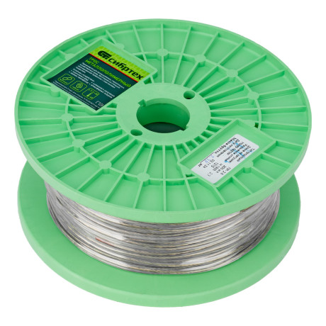 Трос металлополимерный прозрачный ПР-2.5, толщина 2.5 мм, катушка 200 метров Сибртех