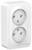 Systeme Electric BLANCA роз. ОУ 2 мест. 16А бел. (пл.осн.) BLNRA000201 (10!)