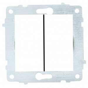 OVIVO мех. выкл. СУ 2 кл. 10А белый (ко всем рамкам) 600-000201-202