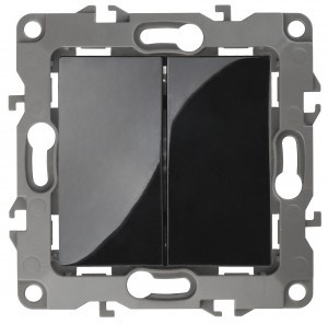 ЭРА 12 мех. выкл. СУ 2 кл. 10А черный, автоклеммы 12-1104-06 0295