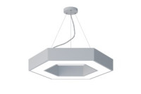 ЭРА св-к св/д Geometria Hexagon 45W(2500lm) 4000K 4K бел. IP40 подв. 600х600х80 SPO-123-W-045 3012