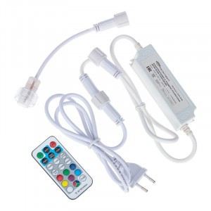 Контроллер д/гирлянд ул. RGB 250W AC шнур 1м IP44 провод белый 245-908 Neon-Night