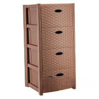 Комод 4-х секционный СТИЛЬ РОТАНГ Коричневый М2736