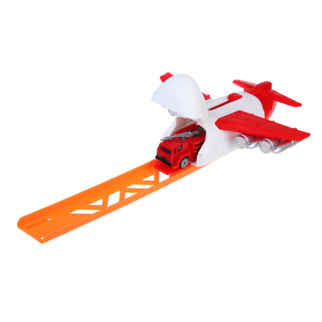 ИГРОЛЕНД Самолет с запуском и машинкой, ABS, PP, 21,6х24х6 см, 3 дизайна