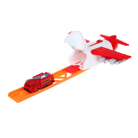 ИГРОЛЕНД Самолет с запуском и машинкой, ABS, PP, 21,6х24х6 см, 3 дизайна