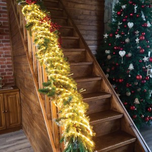 Feron Гирлянда-нить Мини Дюралайт 260LED 2700K с контроллером 15м IP20 прозр. шнур CL587 51460