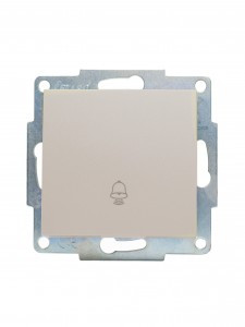 Lezard VESNA мех. кнопка звонка СУ 1 кл. 16А перламутр. (корп. ABS)  742-3088-103