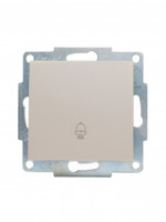 Lezard VESNA мех. кнопка звонка СУ 1 кл. 16А перламутр. (корп. ABS)  742-3088-103