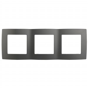 ЭРА 12 рамка СУ 3 мест., графит, 12-5003-12 5471