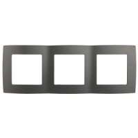 ЭРА 12 рамка СУ 3 мест., графит, 12-5003-12 5471