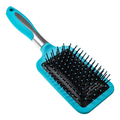 Расческа массажная тм ЮНИLOOK, пластик, силикон, 25,5см, 2 цвета