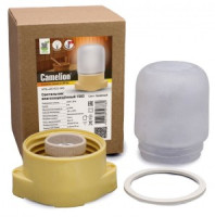 Camelion 1503 св-к влагозащит. баня/сауна 125° IP54 60W E27 бежевый НПБ-400 КСС-003 композит/стекло