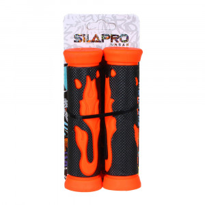 SILAPRO Грипсы велосипедные 2шт., 13см, комбинированная резина, 2 цвета
