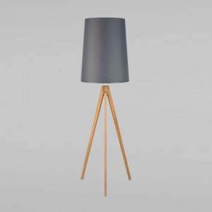TK Lighting св-к напольный60 Вт 600х600х1750 дерево серый/хром/светлое дерево Walz 5046 a059614