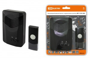 TDM ЗБР-11/М1-36М звонок беспроводной 100м, 36 мелодий, 220V роз., мн.код IP44 SQ1901-0010