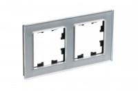 Systeme Electric AtlasDesign Nature рамка СУ 2 мест. стекло алюм. ATN320302 (2!)