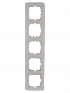 Lezard KARINA LIFE рамка 5 мест. (горизонт.) б/вст крем (ABS) 708-0300-150