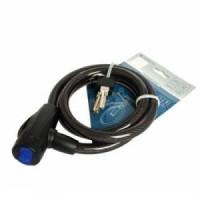 Замок велосипедный тросовый Апекс PD-84-100 (100 см) d12мм автомат 3проф. кл., защит. шторка (30,10)