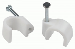 ЭРА скоба круглая пластиковая 10мм белая (уп.10шт, цена за уп) NO-225-280 66673