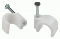 ЭРА скоба круглая пластиковая 10мм белая (уп.10шт, цена за уп) NO-225-280 66673