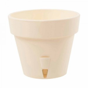 "Горшок для цветов "ЛАТИНА" 5,6 л, прикорн.полив Крем ЛАТ 5,6 КРЕ Бытпласт