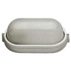 Светильник НПП1201 белый/овал 100W IP54  IEK