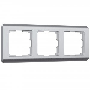 Werkel рамка СУ 3 мест. Stream (серебрян.) (WL12-Frame-03 a034328)W0032106 a051277
