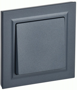 IEK BRITE выкл. СУ 1 кл. 10А, 230В, маренго ВСР10-1-0-БрМ BR-V10-0-10-K35-F