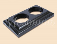 МЕЗОНИНЪ Рамка дерев. 2 мест. &quot;Престиж&quot;, венге, для наруж. и внутр. монтажа GE70707-36