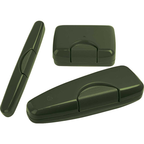 Набор мыльница+футляры для бритвы и щётки Трио х35