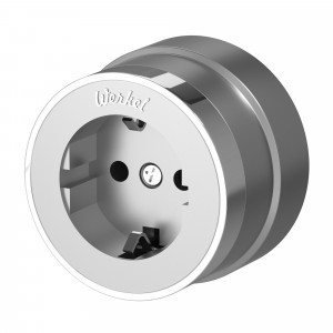 Werkel роз. ОУ 1 мест. 16А Vintage земля (серебро матовый/хром) W5871054