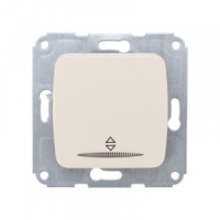 KRANZ DEA мех. выкл. (перекл.) 1кл проходной (инд) СУ 10А Беж KR-78-0236