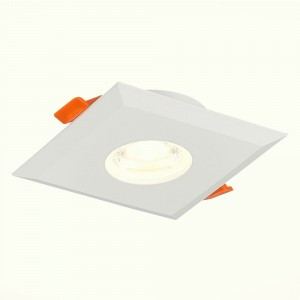 ST LUCE св-к встр. 50W GU10 94x94x25 Матовый белый/Матовый белый ST204.508.01